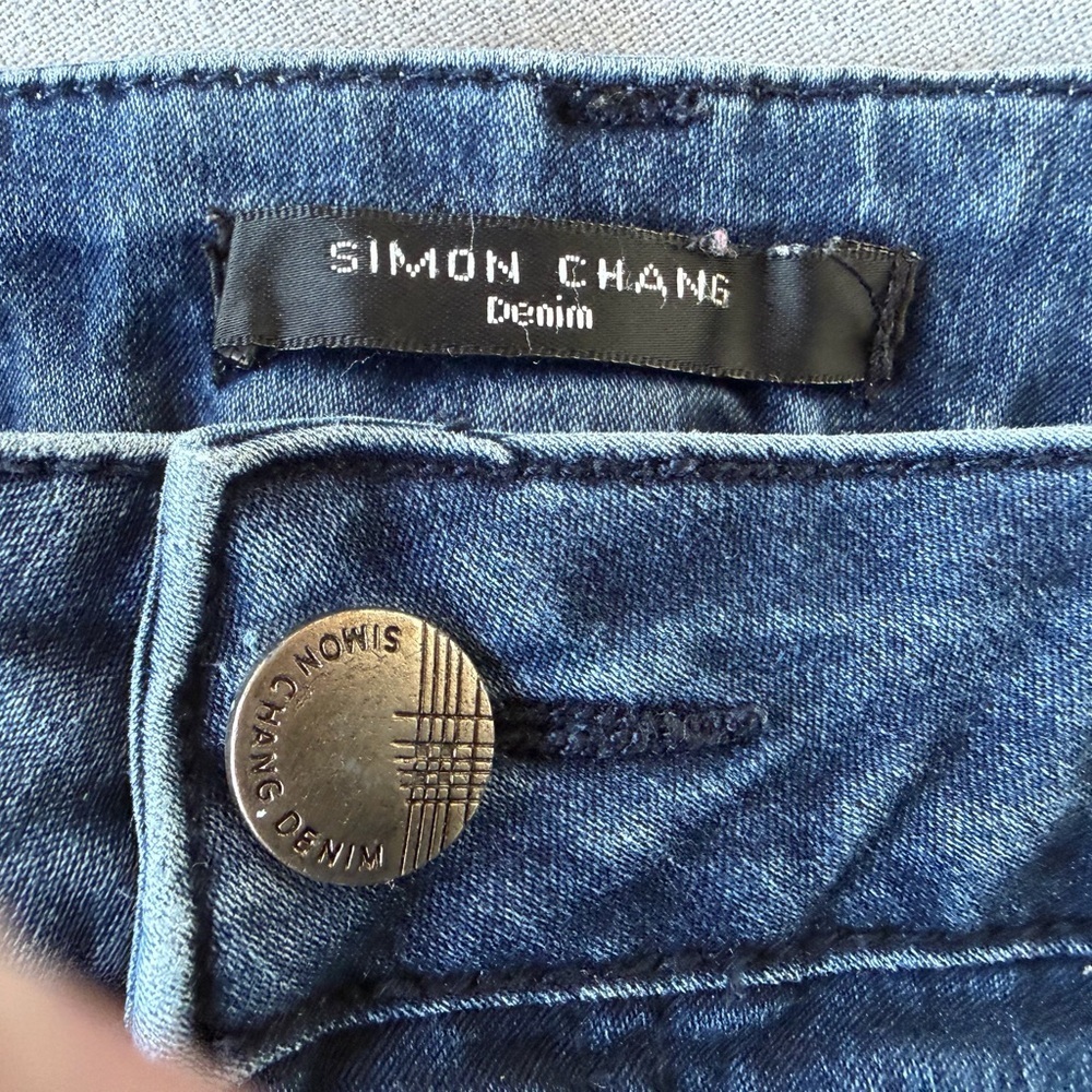 Simon Chang Denim Straight Slim Jeans Waist 29 Inseam 28 - Picture 3 of 3